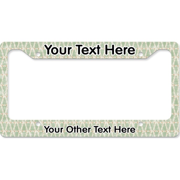 Custom Deer License Plate Frame - Style B (Personalized)
