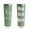 Deer Light Green RTIC Everyday Tumbler - 28 oz. - Front and Back