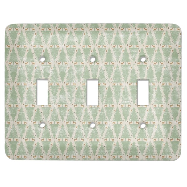 Custom Deer Light Switch Cover (3 Toggle Plate)