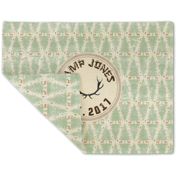 Deer Linen Placemat - Folded Corner (double side)