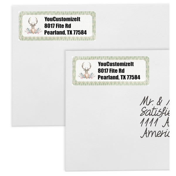 Deer Mailing Labels - Double Stack Close Up