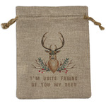 Deer Burlap Gift Bag (Personalized)