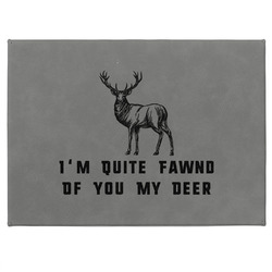 Deer Medium Gift Box w/ Engraved Leather Lid (Personalized)