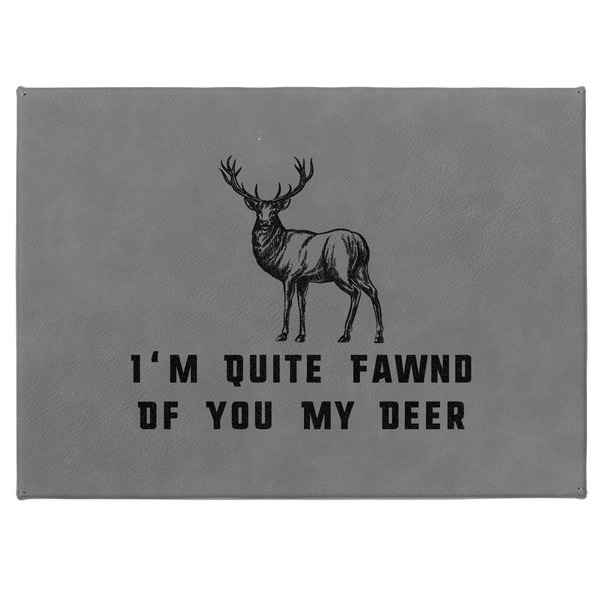 Deer Medium Gift Box with Engraved Leather Lid - Approval