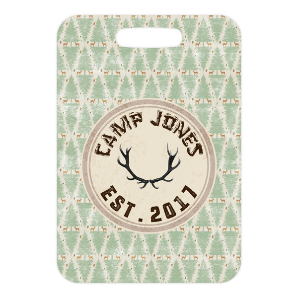 Deer Metal Luggage Tag - Front Without Strap