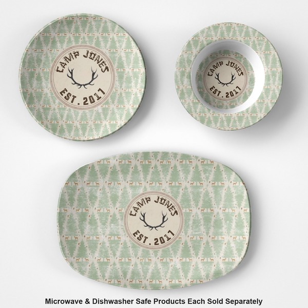 Deer Microwave & Dishwasher Safe CP Plastic Dishware - Group