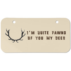 Deer Mini/Bicycle License Plate (2 Holes) (Personalized)