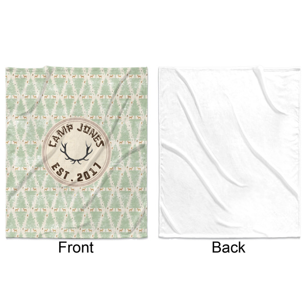 Deer Minky Blanket - 50"x60" - Single Sided - Front & Back