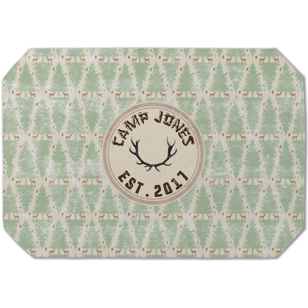 Custom Deer Dining Table Mat - Octagon (Single-Sided) w/ Name or Text