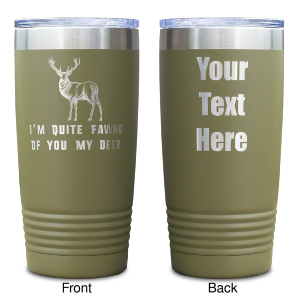Deer Olive Polar Camel Tumbler - 20oz - Double Sided - Approval