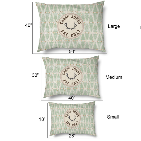 Deer Outdoor Dog Beds - SIZE CHART