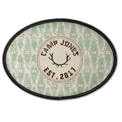 Deer Iron On Oval Patch w/ Name or Text