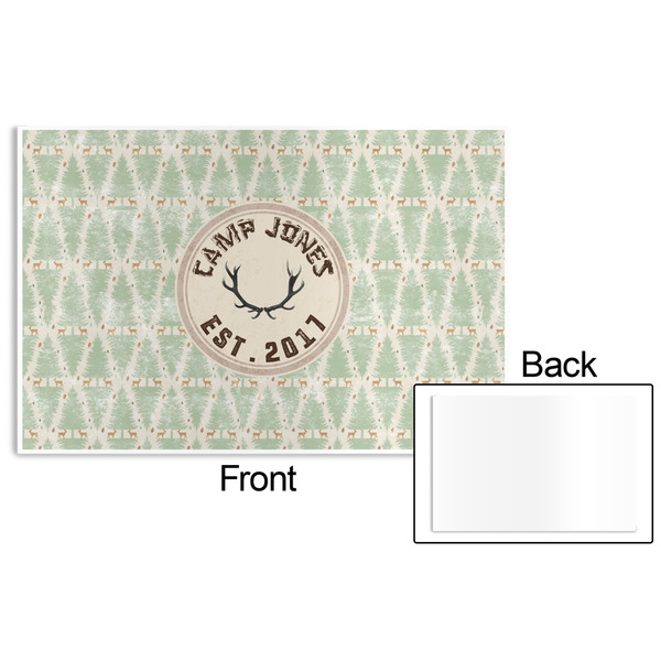 Deer Disposable Paper Placemat - Front & Back