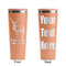 Deer Peach RTIC Everyday Tumbler - 28 oz. - Front and Back