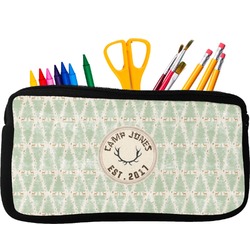 Deer Neoprene Pencil Case - Small w/ Name or Text