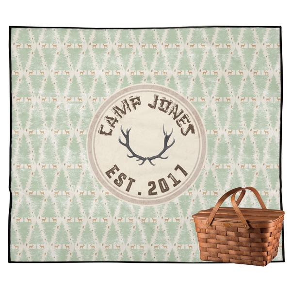 Custom Deer Outdoor Picnic Blanket (Personalized)
