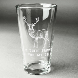 Deer Pint Glass - Engraved (Personalized)