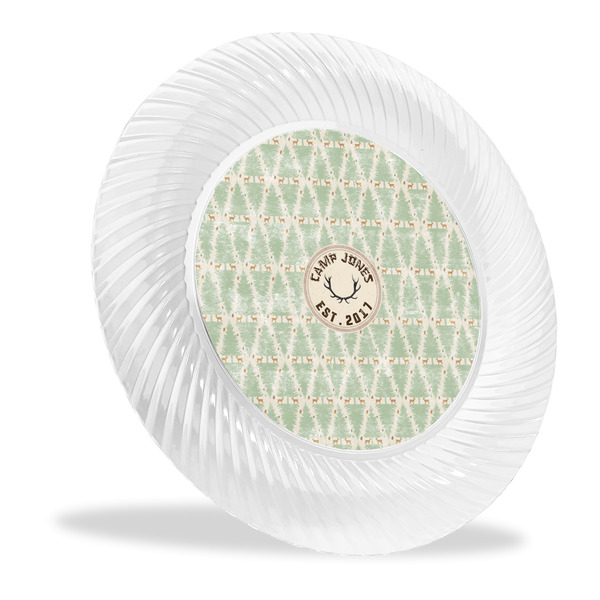 Custom Deer Plastic Party Dinner Plates - 10" (Personalized)