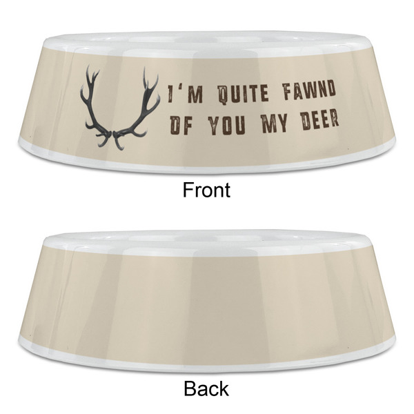 Deer Plastic Pet Bowls - Large - APPROVAL