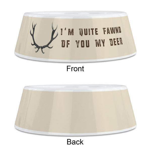 Deer Plastic Pet Bowls - Medium - APPROVAL