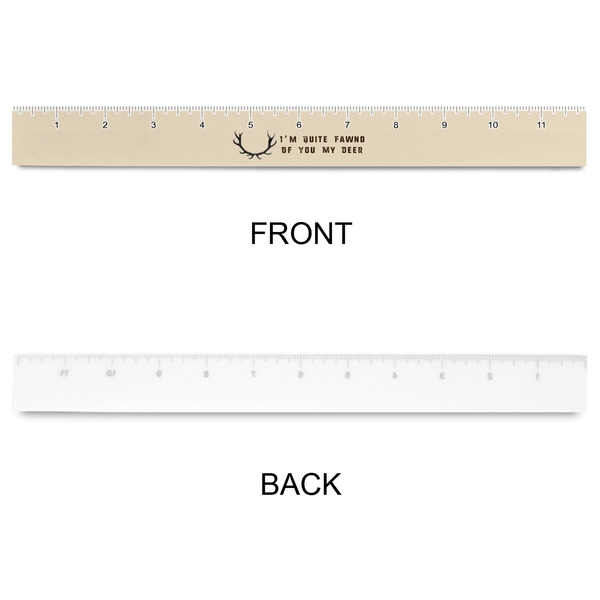 Deer Plastic Ruler - 12" - APPROVAL