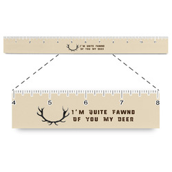 Deer Plastic Ruler - 12" (Personalized)