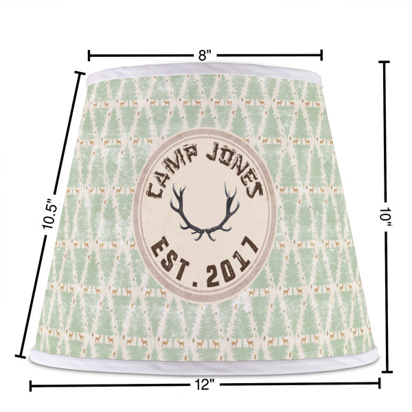 Deer Poly Film Empire Lampshade - Dimensions