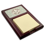 Deer Red Mahogany Sticky Note Holder (Personalized)