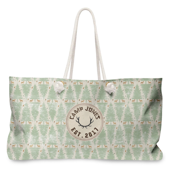 Custom Deer Large Tote Bag with Rope Handles (Personalized)
