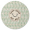 Deer Round Rubber Backed Coaster (Personalized)