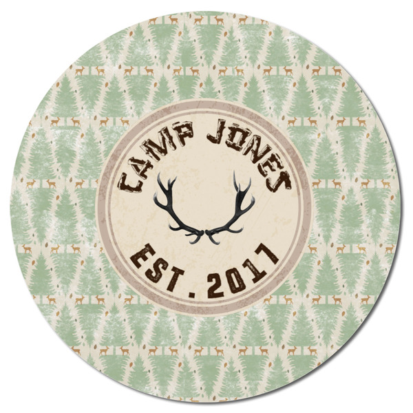 Deer Round Fridge Magnet - FRONT