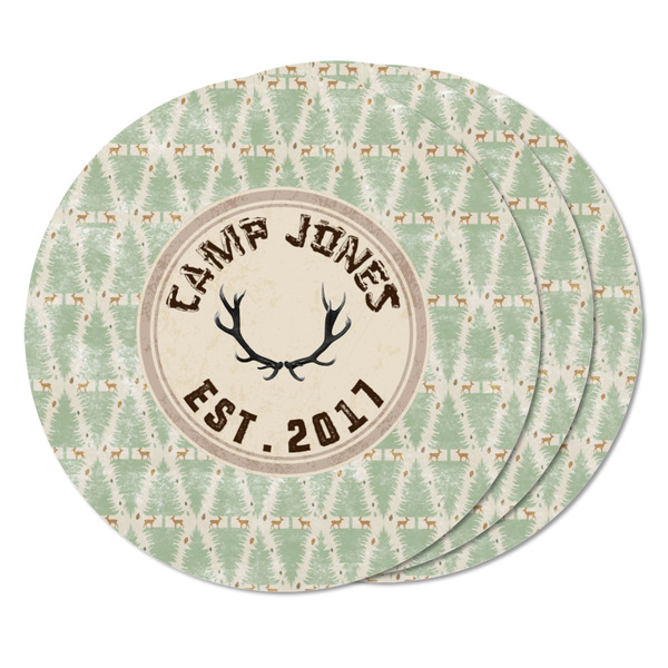 Deer Round Fridge Magnet - THREE