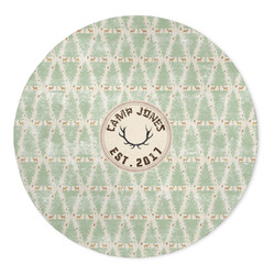 Deer 5' Round Indoor Area Rug (Personalized)