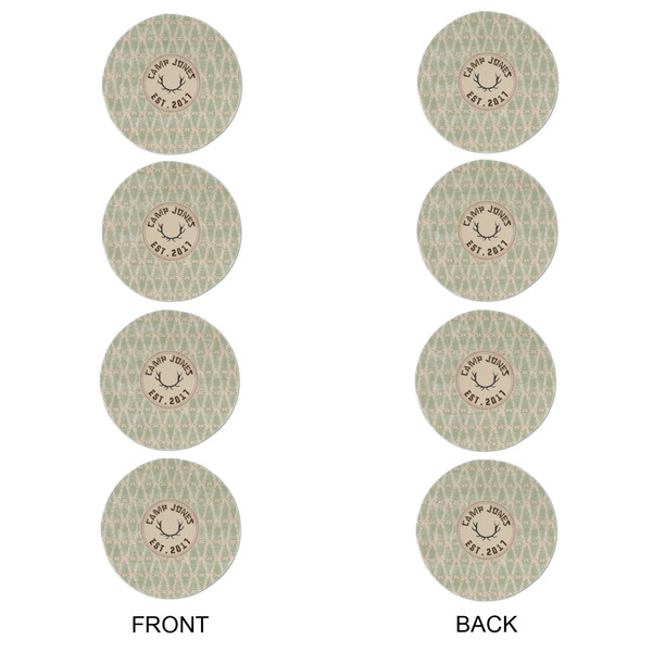 Deer Round Linen Placemats - APPROVAL Set of 4 (double sided)