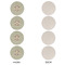 Deer Round Linen Placemats - APPROVAL Set of 4 (single sided)