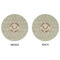 Deer Round Linen Placemats - APPROVAL (double sided)