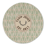 Deer Round Linen Placemat (Personalized)