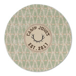 Deer Round Linen Placemat (Personalized)