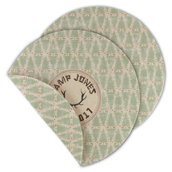 Deer Round Linen Placemat - Double Sided (Personalized)