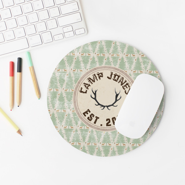 Deer Round Mousepad - LIFESTYLE 2