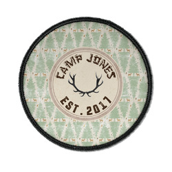 Deer Iron On Round Patch w/ Name or Text