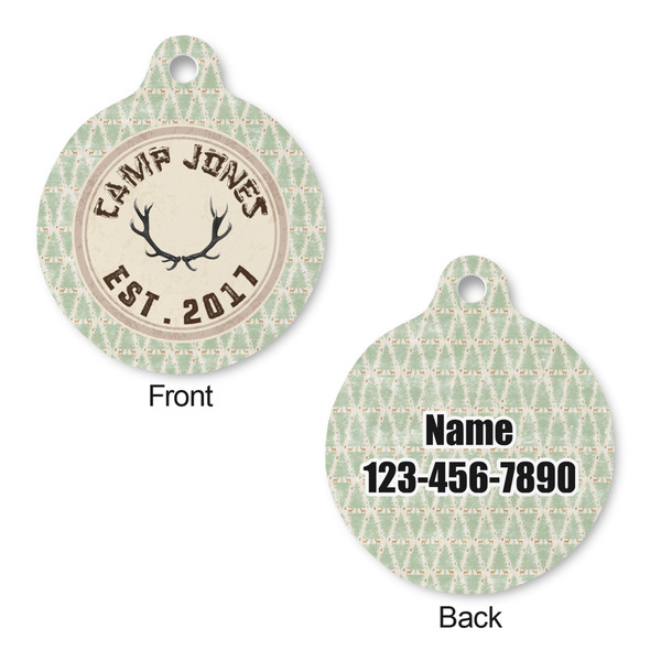 Deer Round Pet ID Tag - Large - Approval
