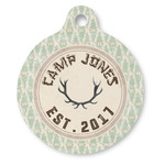 Deer Round Pet ID Tag (Personalized)