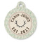 Deer Round Pet ID Tag - Large - Front