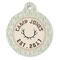 Deer Round Pet ID Tag (Personalized)
