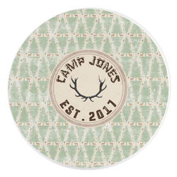Deer Round Stone Trivet (Personalized)