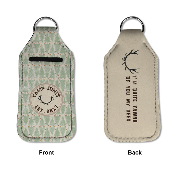 Deer Sanitizer Holder Keychain - Large APPROVAL (Flat)
