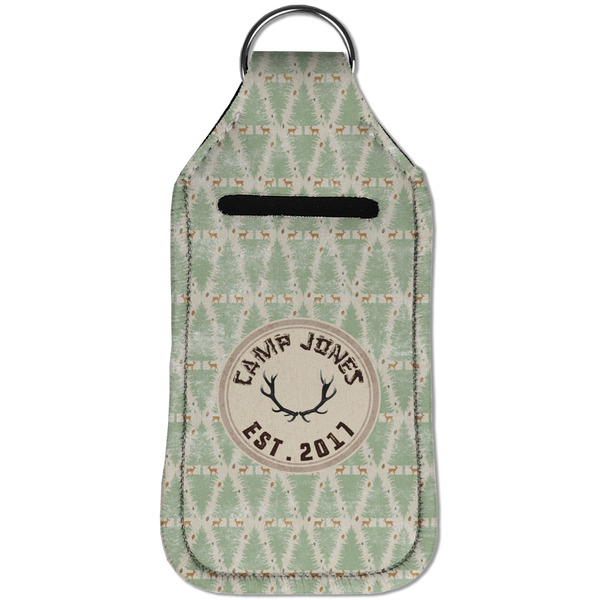 Deer Sanitizer Holder Keychain - Large (Front)