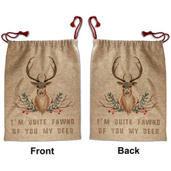 Deer Santa Sack - Front & Back (Personalized)