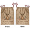 Deer Santa Bag - Front and Back